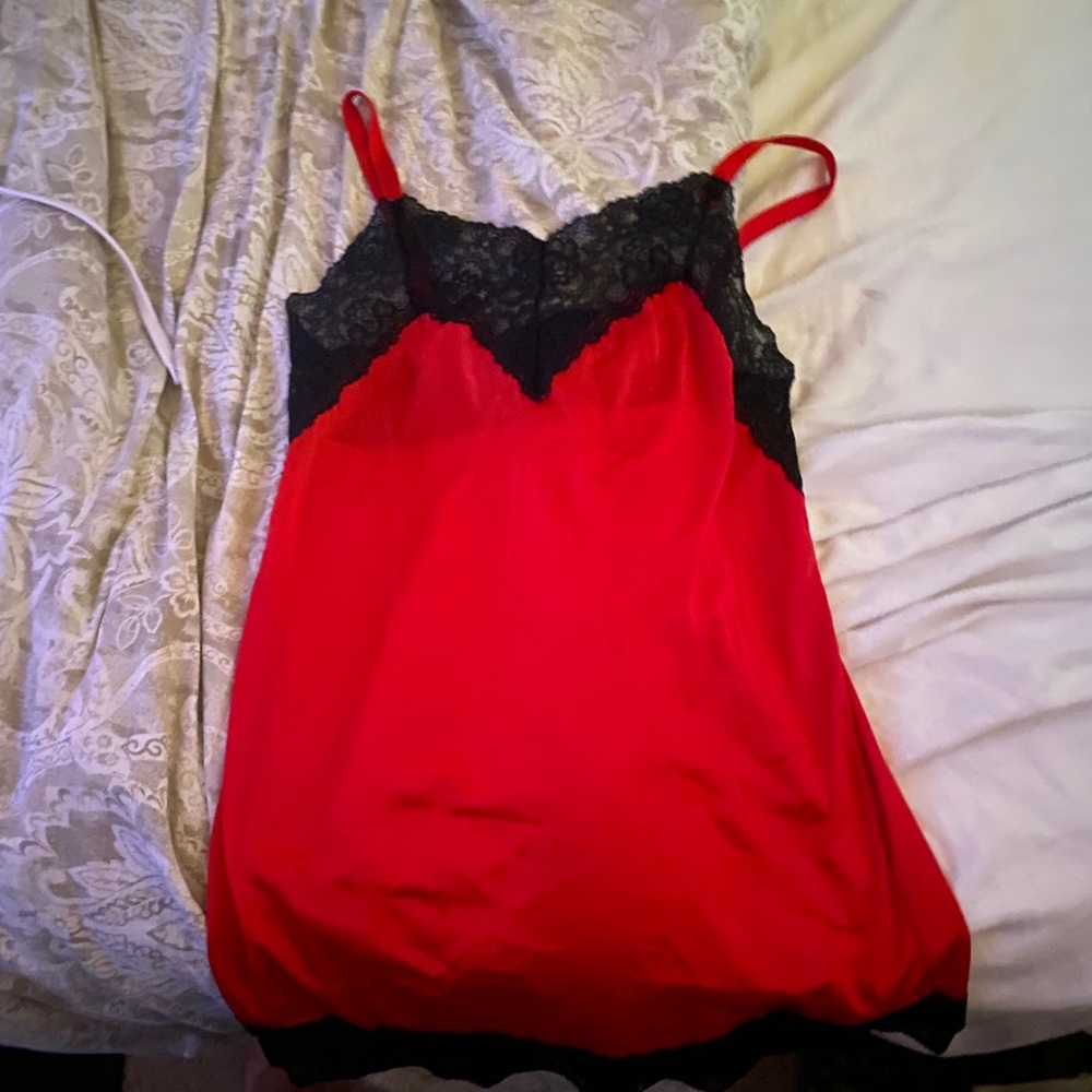 lingerie dress with matching short sleeve robe